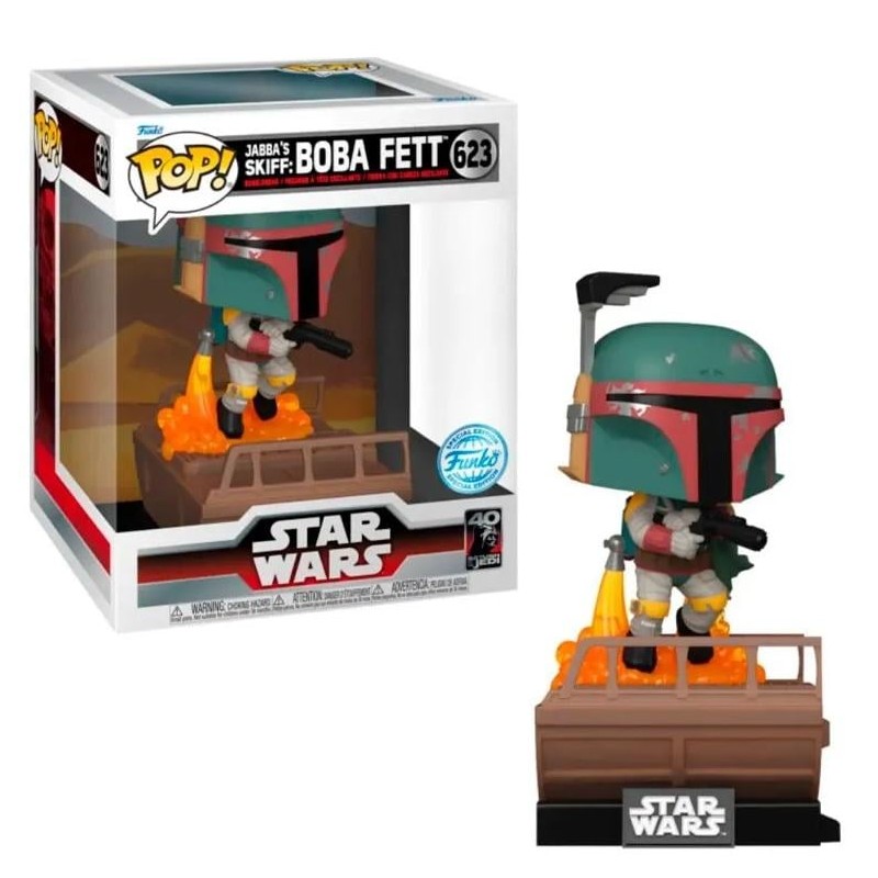 STAR WARS - POP Deluxe NÂ° 623 - JABBA'S Skiff : Boba Fett