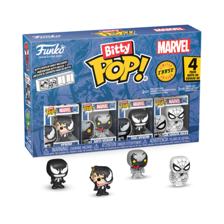 SPIDER-MAN - Bitty Pop 4 Pack 2.5cm - Venom