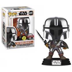 THE MANDALORIAN - POP Star Wars NÂ° 491 - Mandalorian avec Darksaber