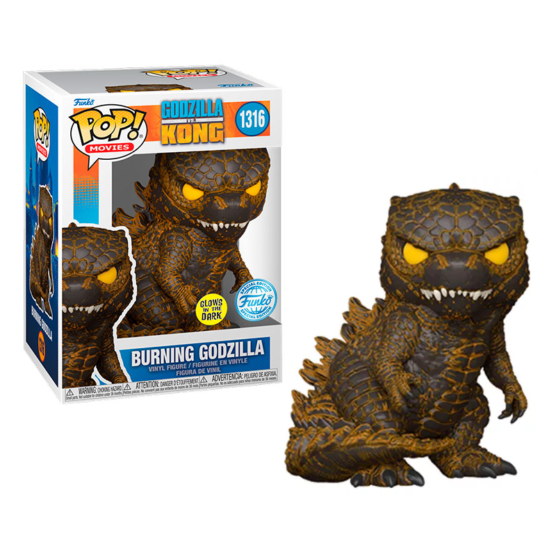GODZILLA VS KONG - POP Movies NÂ° 1316 - Godzilla BrÃ»lÃ©