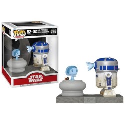STAR WARS - POP Deluxe NÂ° 766 - R2-D2 with Princess Leia Hologram