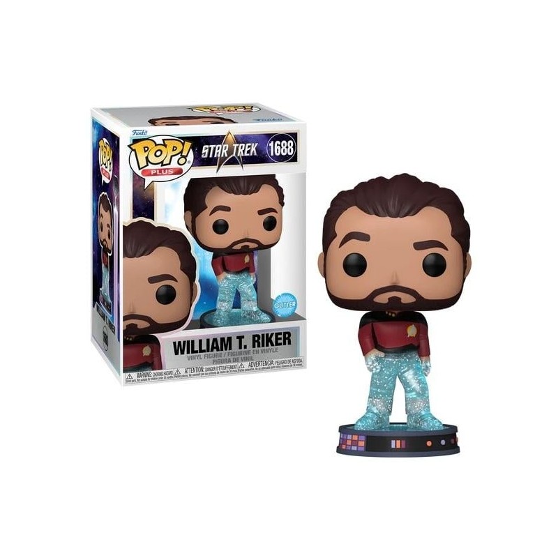 STAR TREK TRANSPORTER - POP Plus NÂ° 1688 - Riker (Glitter)