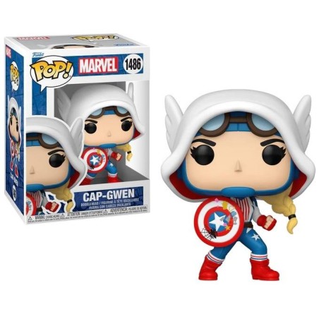 SPIDER-GWEN : GWENVERSE - POP Marvel NÂ° 1486 - Cap-Gwen