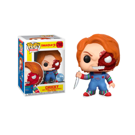 CHUCKY - POP Movies NÂ° 798 - Chucky Half (BD)