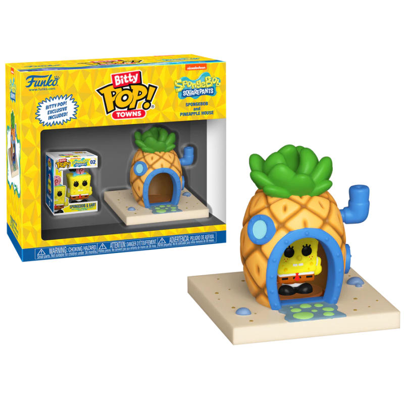 BOB L'EPONGE - Bitty Pop Town - Bob l'Ã©ponge et maison ananas