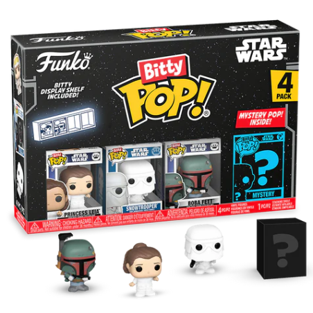 STAR WARS - Bitty Pop 4 Pack 2.5cm - Princess Leia