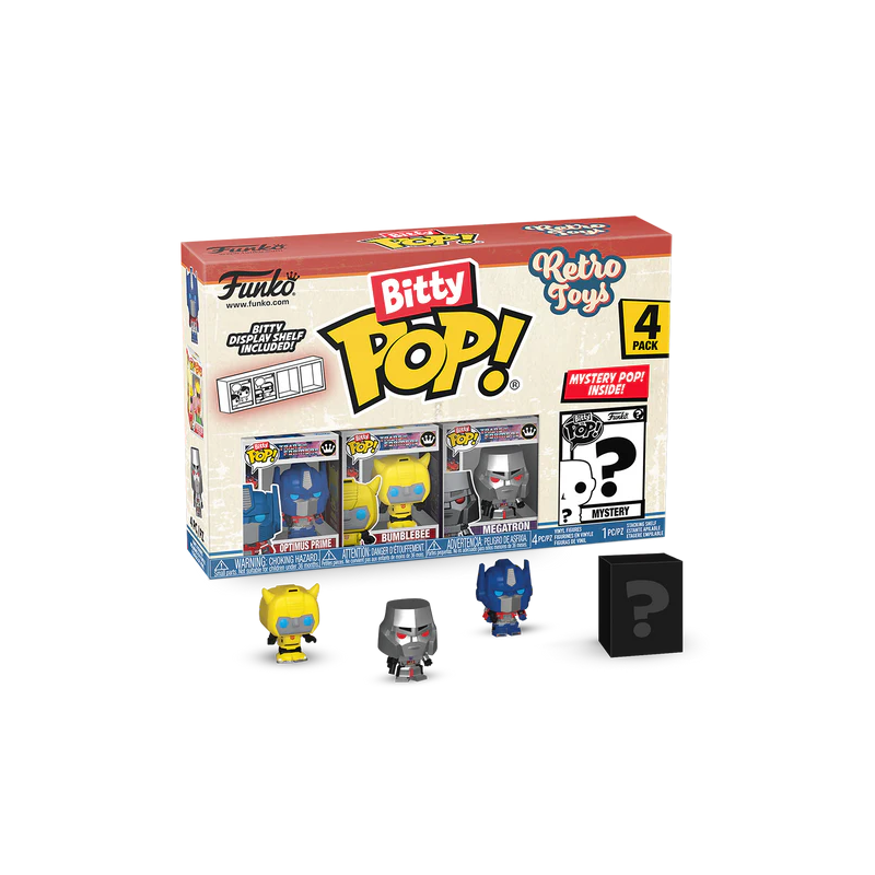 RETRO TOYS - Bitty Pop 4 Pack 2.5cm - Transformers