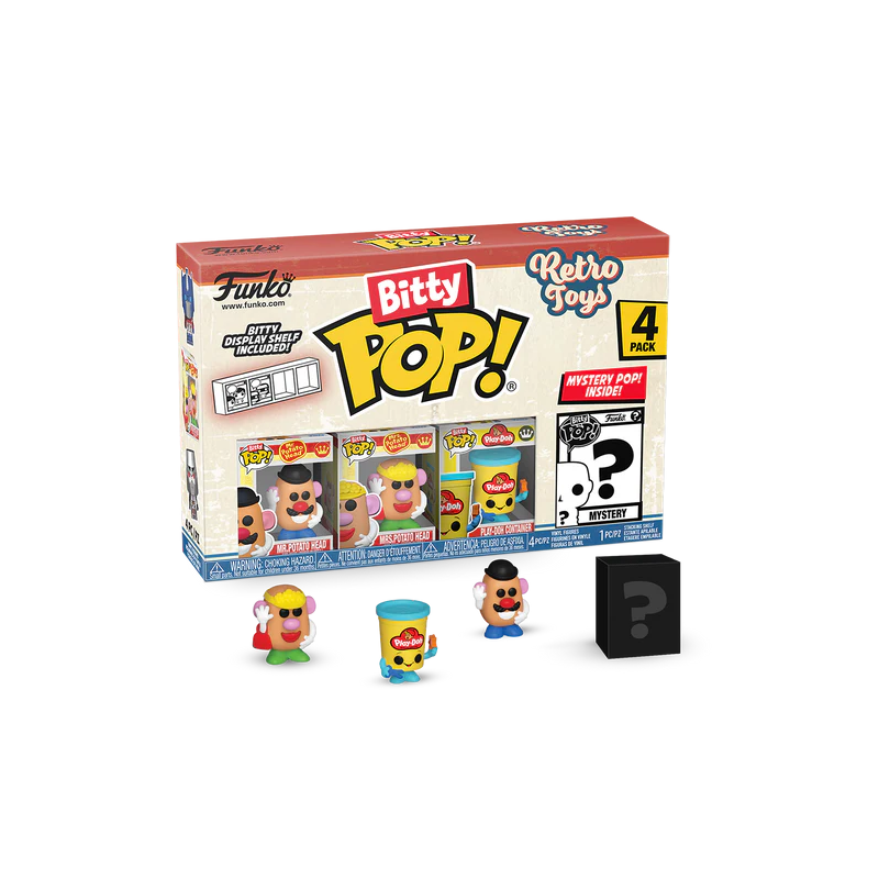 RETRO TOYS - Bitty Pop 4 Pack 2.5cm - Mr Potato Head