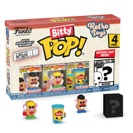 RETRO TOYS - Bitty Pop 4 Pack 2.5cm - Mr Potato Head