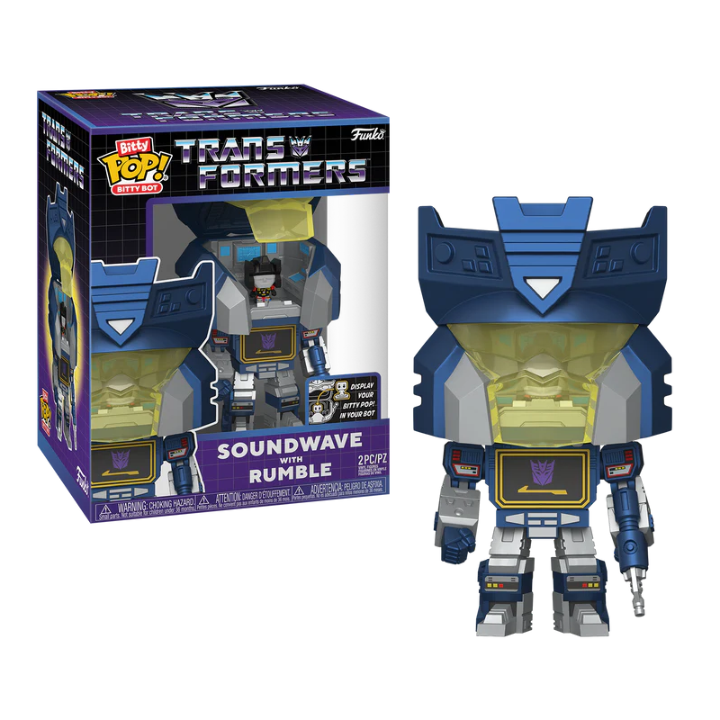 TRANSFORMERS - Bitty Bots - Soundwave avec Rumble