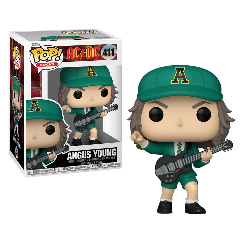 AC/DC - POP Rocks NÂ° 411 - Angus Young Tenue Vert