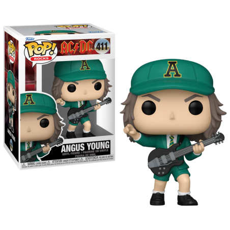 AC/DC - POP Rocks NÂ° 411 - Angus Young Tenue Vert