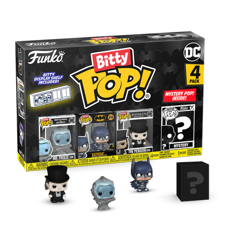BATMAN 85TH - Bitty Pop 4 Pack 2.5cm - Freeze