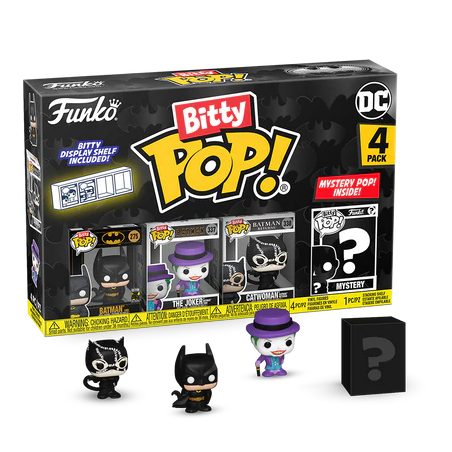 BATMAN 85TH - Bitty Pop 4 Pack 2.5cm - Batman