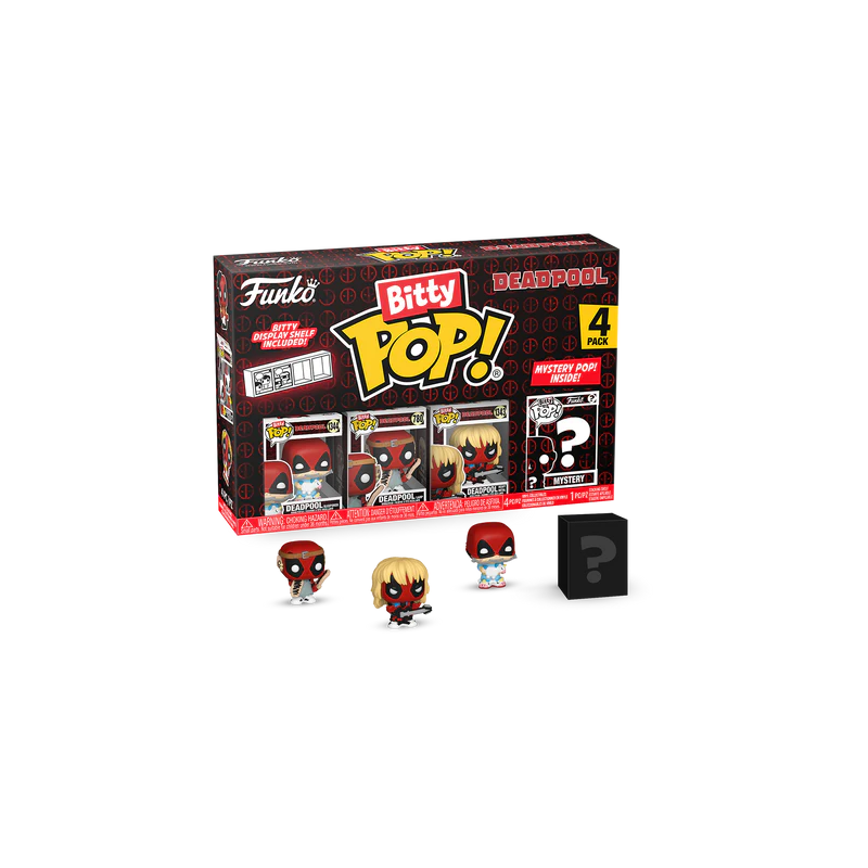 DEADPOOL - Bitty Pop 4 Pack 2.5cm - Sleepover