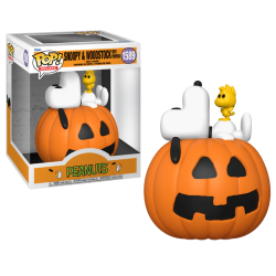 PEANUTS - POP Deluxe NÂ° 1589 - Snoopy and Woodstock on pumpkin