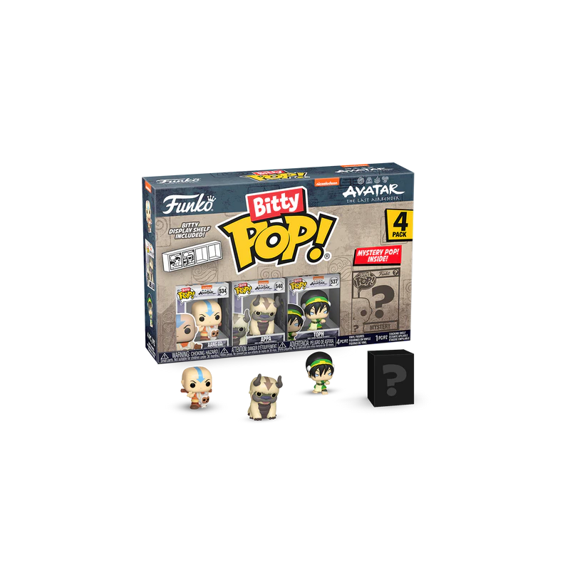 AVATAR LE DERNIER MAITRE DE L'AIR - Bitty Pop 4 Pack 2.5cm - Aang