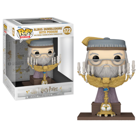 HARRY POTTER 3 - POP Deluxe NÂ° 172 - Dumbledore avec Podium