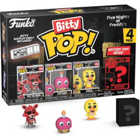 FIVE NIGHTS AT FREDDY'S - Bitty Pop 4 Pack 2.5cm - Foxy