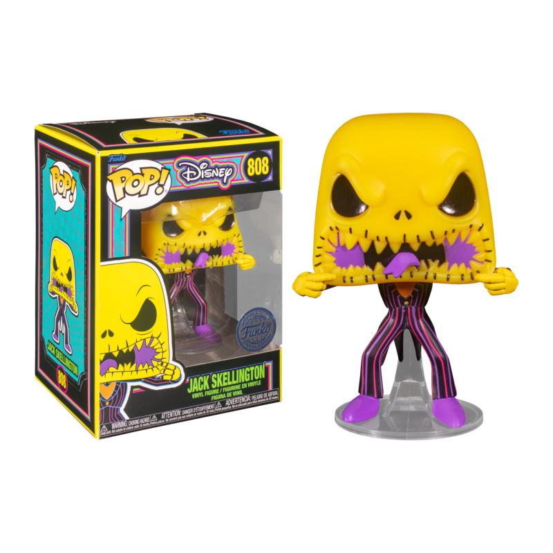 NIGHTMARE BEFORE CHRISTMAS - POP NÂ° 808 - Scary Face Jack BLKLT
