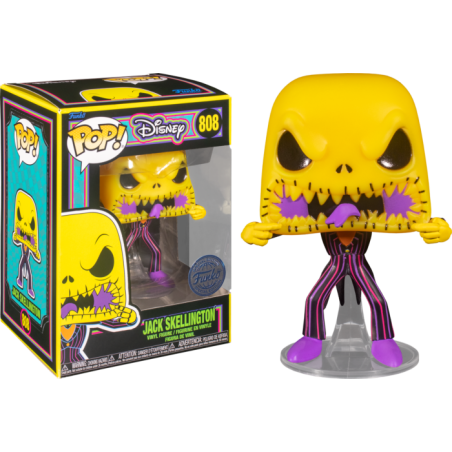NIGHTMARE BEFORE CHRISTMAS - POP NÂ° 808 - Scary Face Jack BLKLT