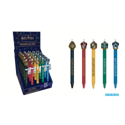 HARRY POTTER - Stylo Ã  Gel EffaÃ§able +Head Topper (Display de 30pcs)
