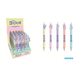STITCH & ANGEL - Stylo Ã  Gel EffaÃ§able +Head Topper (Display de 30pcs)