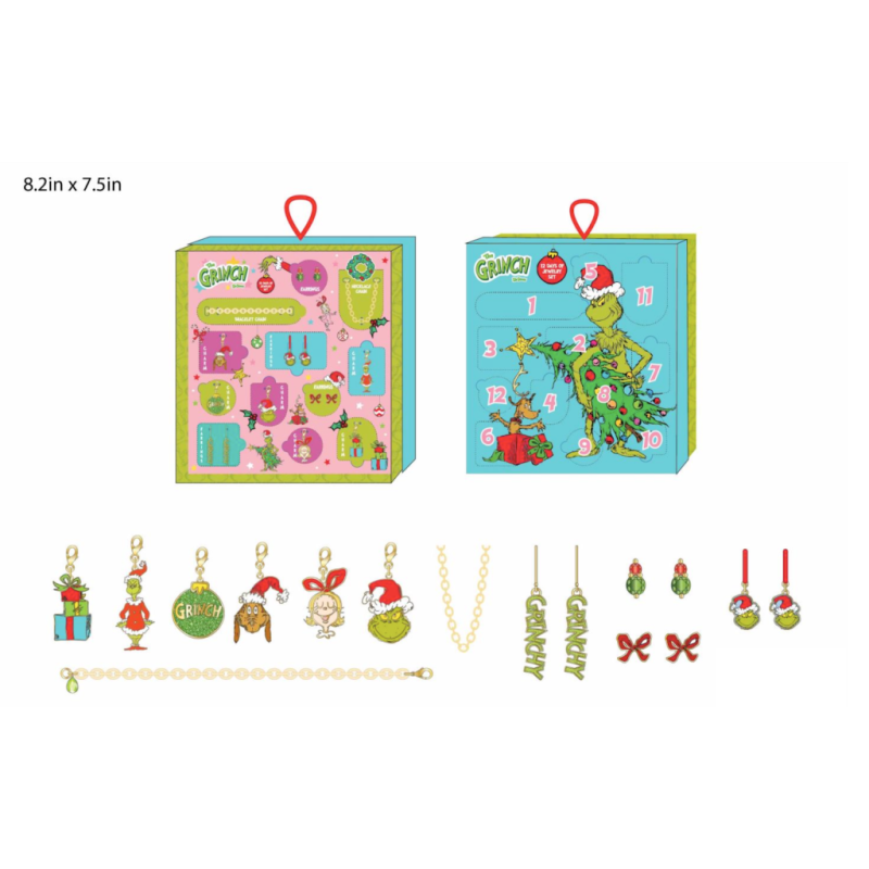 LE GRINCH - Calendrier 12jours - Set Bijoux - 12 Pc.
