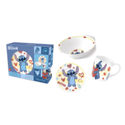STITCH - Dinner Set - Mug 325ml + Bowl + Plate 3pc