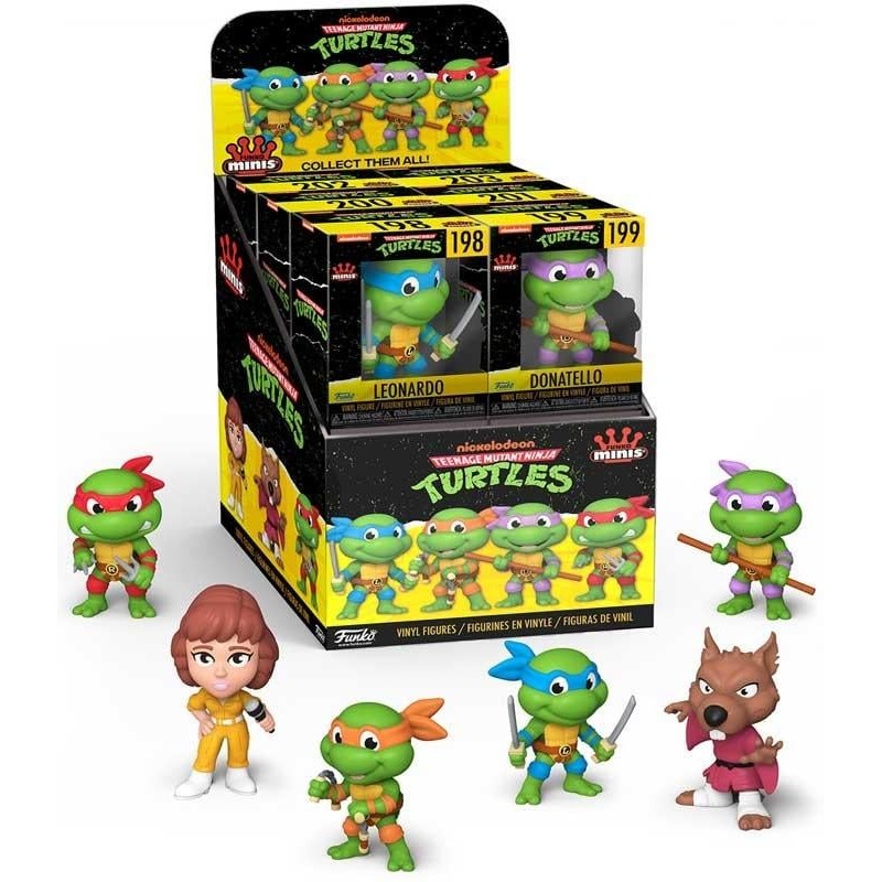 LES TORTUES NINJAS - Vinyl Figures (BOX 12 Figurines)