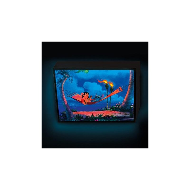 LILO & STITCH - Hamac - Canvas Lumineux 30x40 Cm