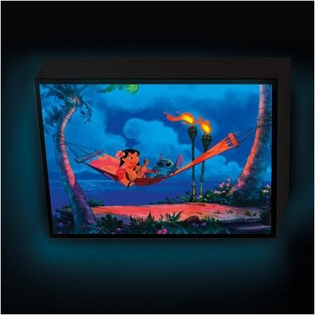 LILO & STITCH - Hamac - Canvas Lumineux 30x40 Cm