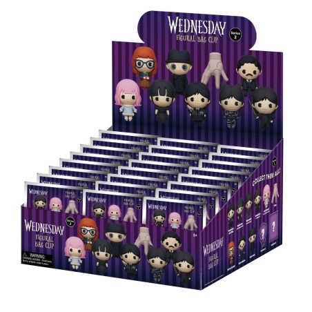 MERCREDI - Series 2 - 3D Foam Bag Clip (Display 24 Pcs)