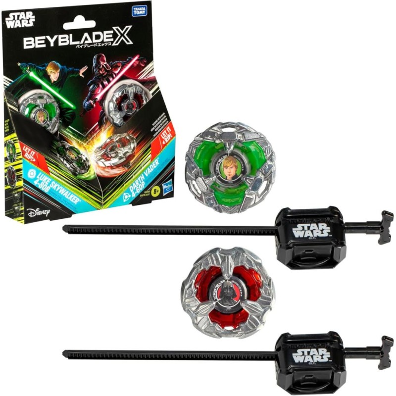 BEYBLADE X - Star Wars Luke 4-80B & Dark Vador 4-60P Dual Pack