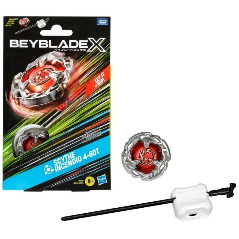BEYBLADE X - Scythe Incendio 4-60T Starter Pack
