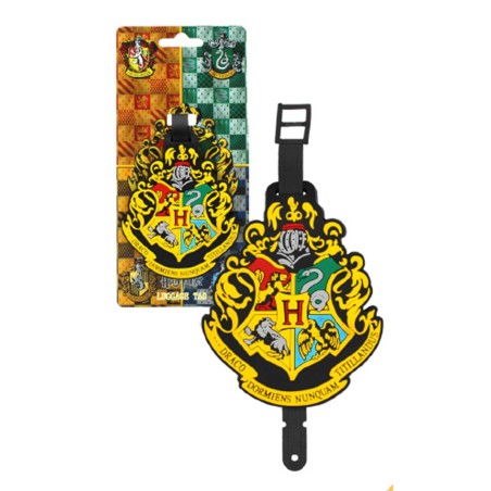 HARRY POTTER - Hogwarts - Crest bag tag on backercard 10x20cm