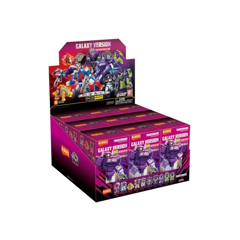 TRANSFORMERS - Galaxy Version 04 - Model Kit Blokees Display 9 pc