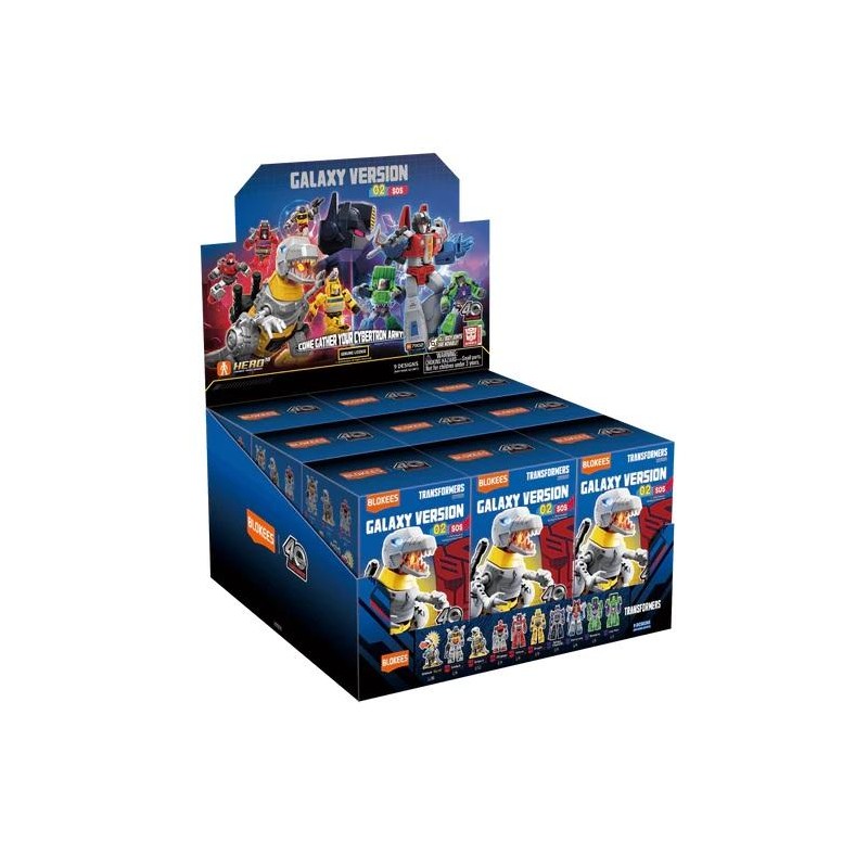 TRANSFORMERS - Galaxy Version 02 - Model Kit Blokees Display 9 pc