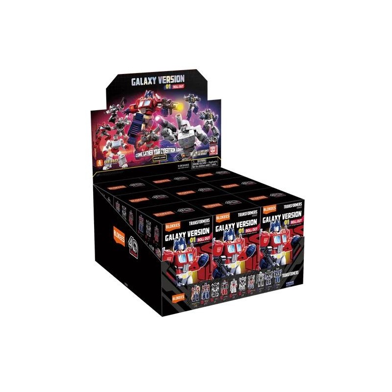 TRANSFORMERS - Galaxy Version 01 - Model Kit Blokees Display 9 pc