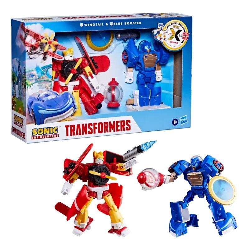 TRANSFORMERS X SONIC - Wingtail & Blue Booster - Fig. Collab. 13cm