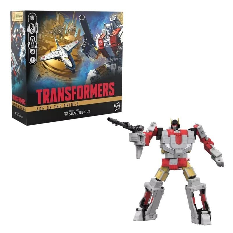 TRANSFORMERS - Aerialbot Silverbot - Figurine Age Of Primes 17cm
