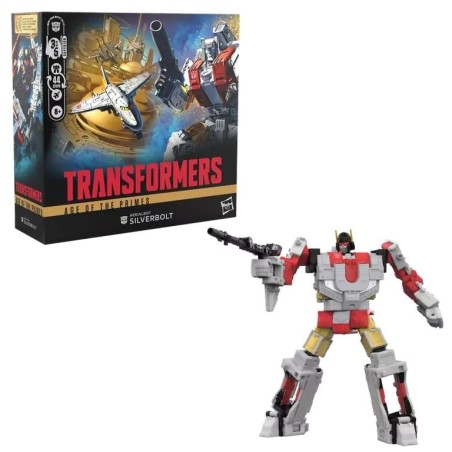 TRANSFORMERS - Aerialbot Silverbot - Figurine Age Of Primes 17cm