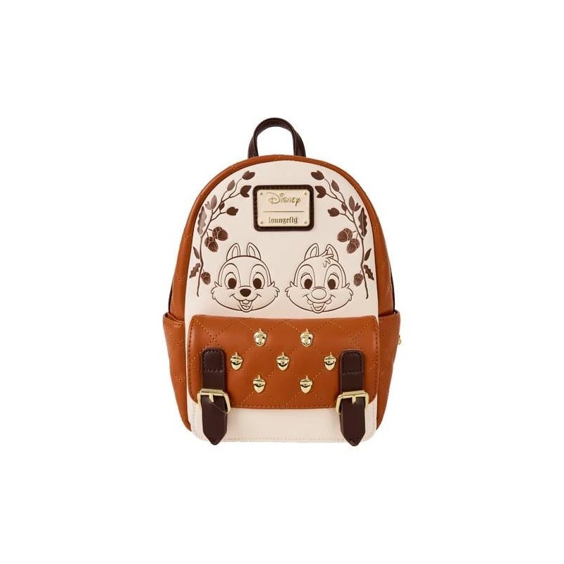 DISNEY - Chip and Dale "Quilted" - Mini Backpack LoungeFly
