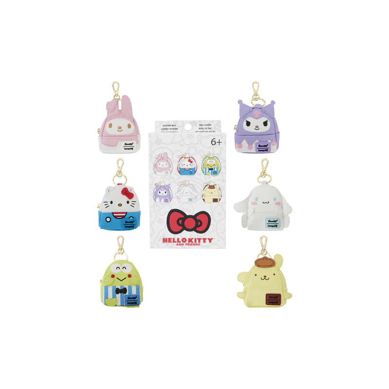 HELLO KITTY -Funko Mistery Box Porte-ClÃ© Mini Sac dos - Classic-12 pcs
