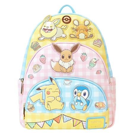 POKEMON - Cafe - Mini Sac Ã  Dos Triple Poche LoungeFly