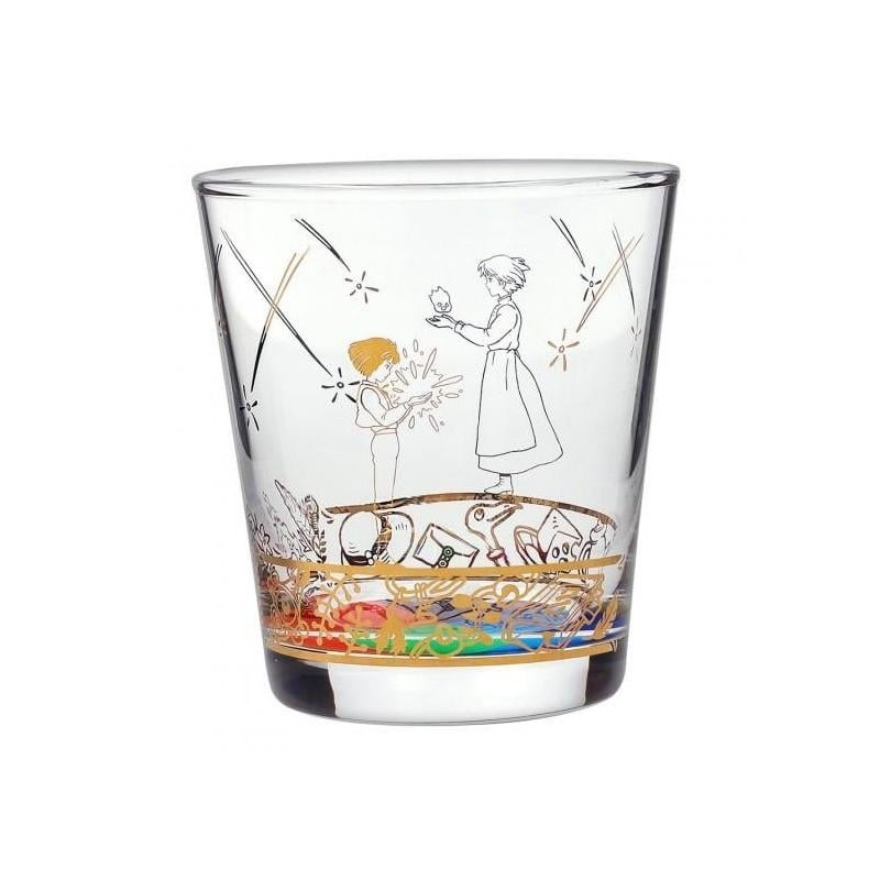 LE CHATEAU AMBULANT - Howl et Sophie - Verre GravÃ© 8x8x8.9cm