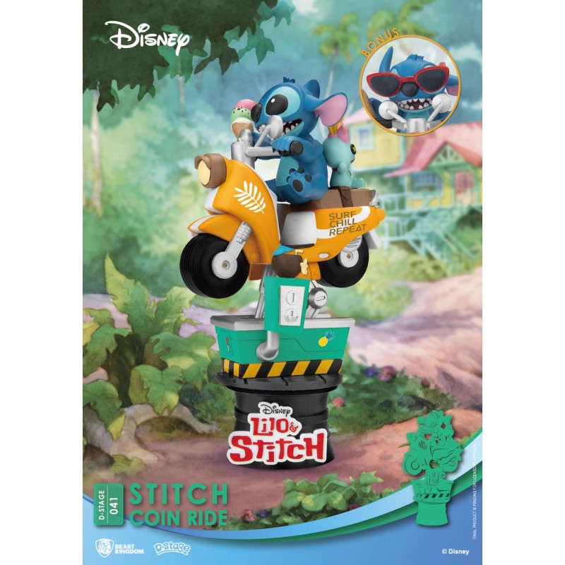 LILO & STITCH - Stitch Coin Ride - Diorama D-Stage 15.5cm