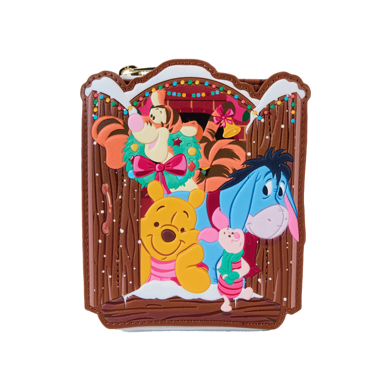 WINNIE L'OURSON - Holiday Scene - Portefeuille LoungeFly