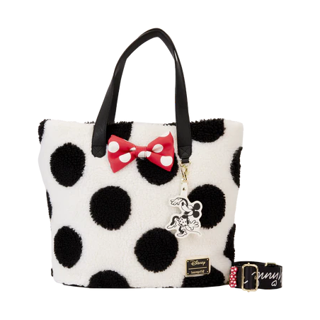 DISNEY - Minnie Rock The Dots Sherpa - Tote Bag Loungefly