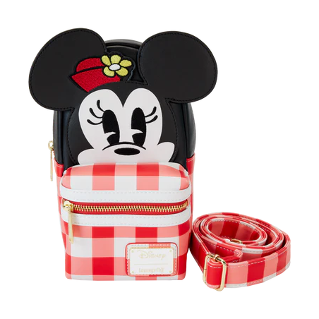 DISNEY - Minnie Mouse "Cup Holder" - Sac BandouliÃ¨re Loungefly